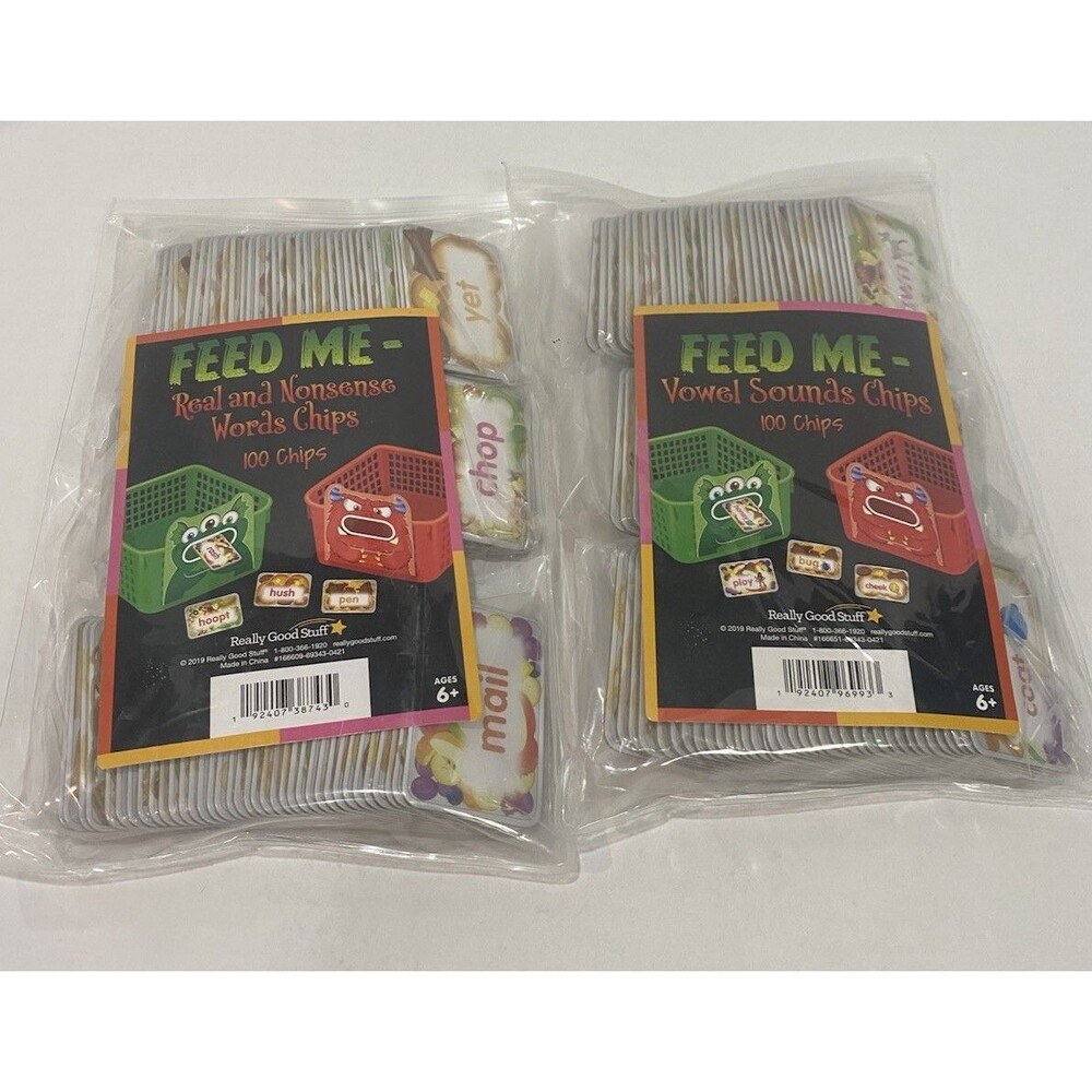 Really Good Stuff Word Sort Feed me Nonsense Words And Vowel Sounds Brand New